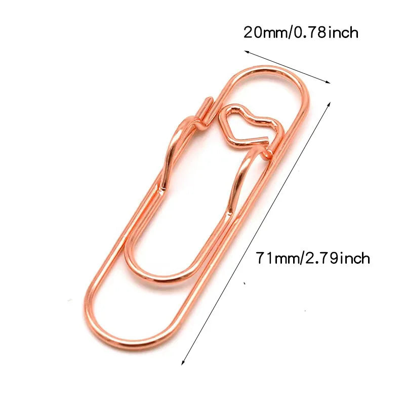4 multifunctional pen clip pen hanging love paper clip pen button notebook accessories fixed seat pen clip Qme