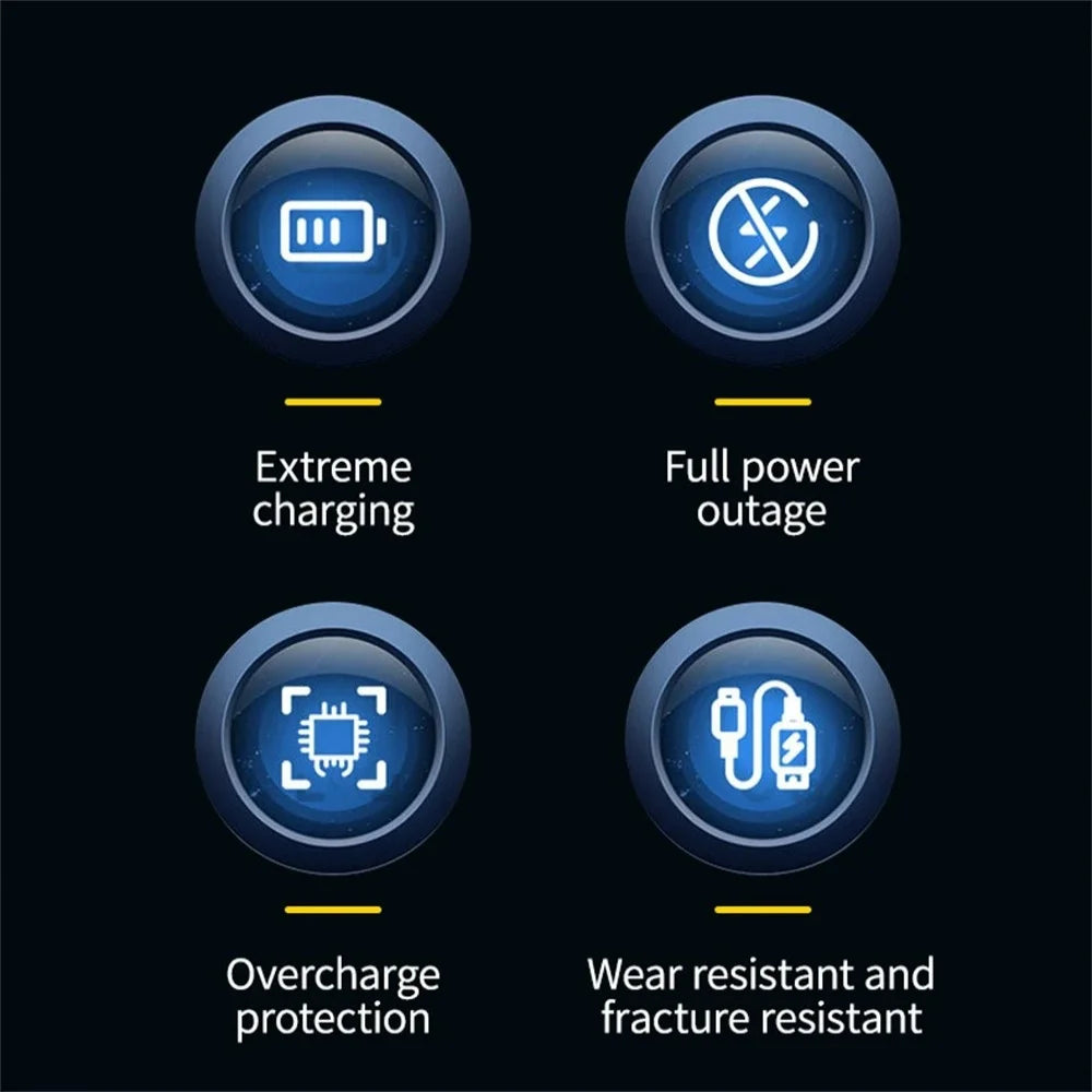 Smart Power Charge Data Wire 100W USB To Type C Fast Charging Cable For Samsung Xiaomi Huawei iPhone Travel Wall Data Cable Cord Qme