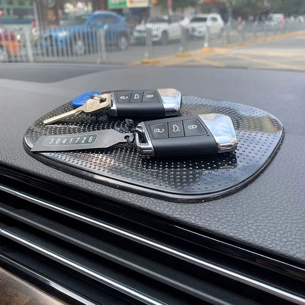 1Pcs Car Non-Slip Mat Magic Anti-Slip Slide-Proof Pad Dashboard Sticky Dash Adhesive Cell Phone Mobile Holder Black Silicone Qme Default Title