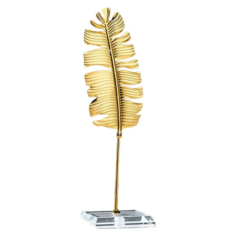 Metal Leaf Decor 8 26inches Iron Statue Base Household Table Qme Red China Mainland
