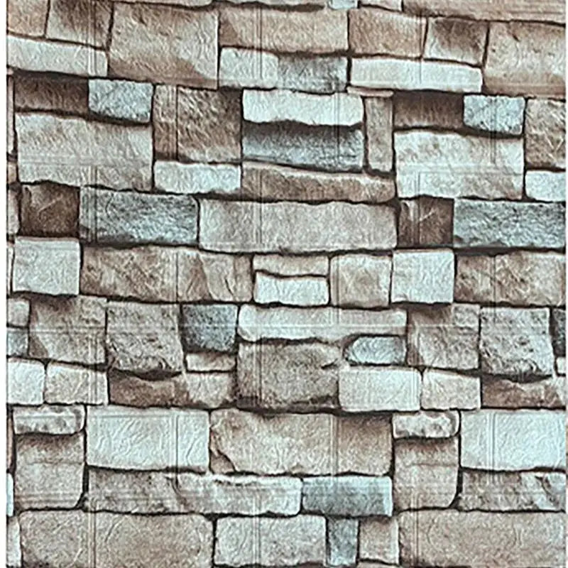 Decorative waterproof and moisture-proof self-adhesive wallpaper retro style home decor bedroom living room background wall Qme