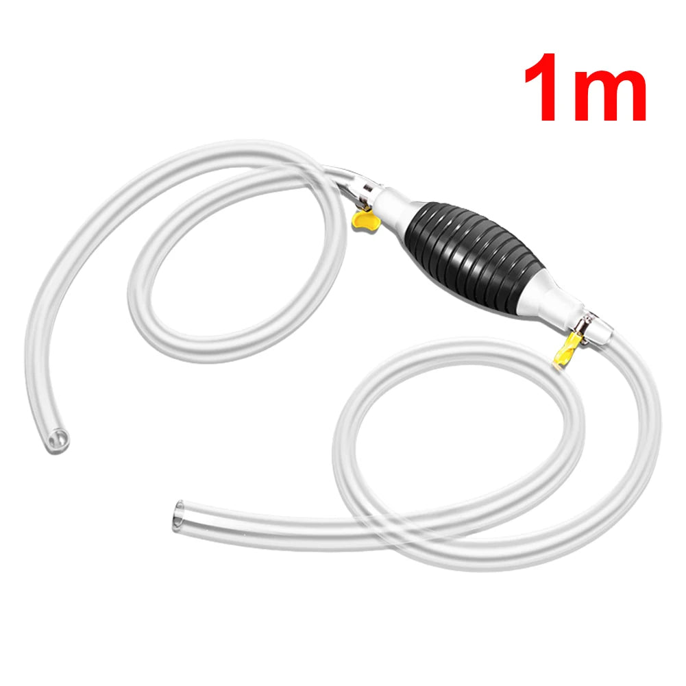 Car Fuel Pump with Hose Fuel Diesel Gasoline Pump Portable Manual Car Fuel Transfer Pump Fit for Fuel Petrol Diesel Gasoline Qme
