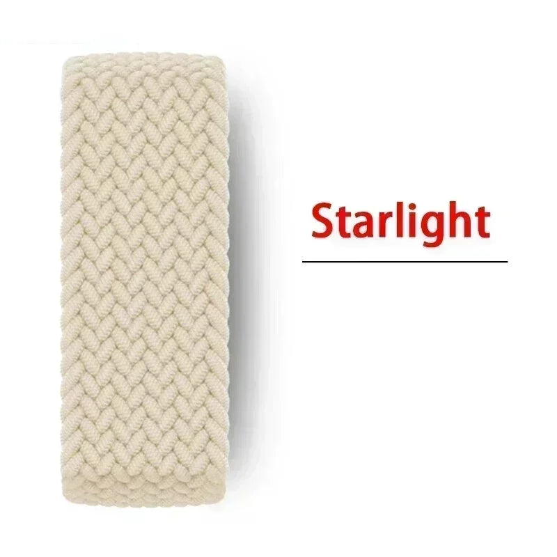 Band For Apple watch Series 10 46mm 42mm 9 7 8 5 SE 6 44mm 45mm 40mm 38 41mm Ultra 49mm bracelet correa Braided Solo Loop Strap Qme