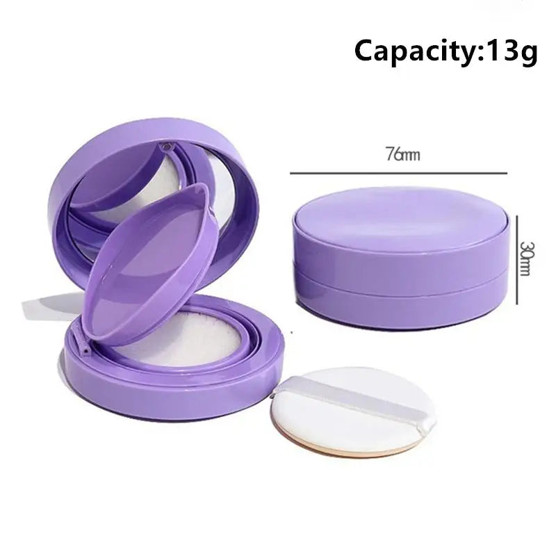 Empty Air Cushion Compact Portable Case Mirror Sponge BB Cream Qme Purple