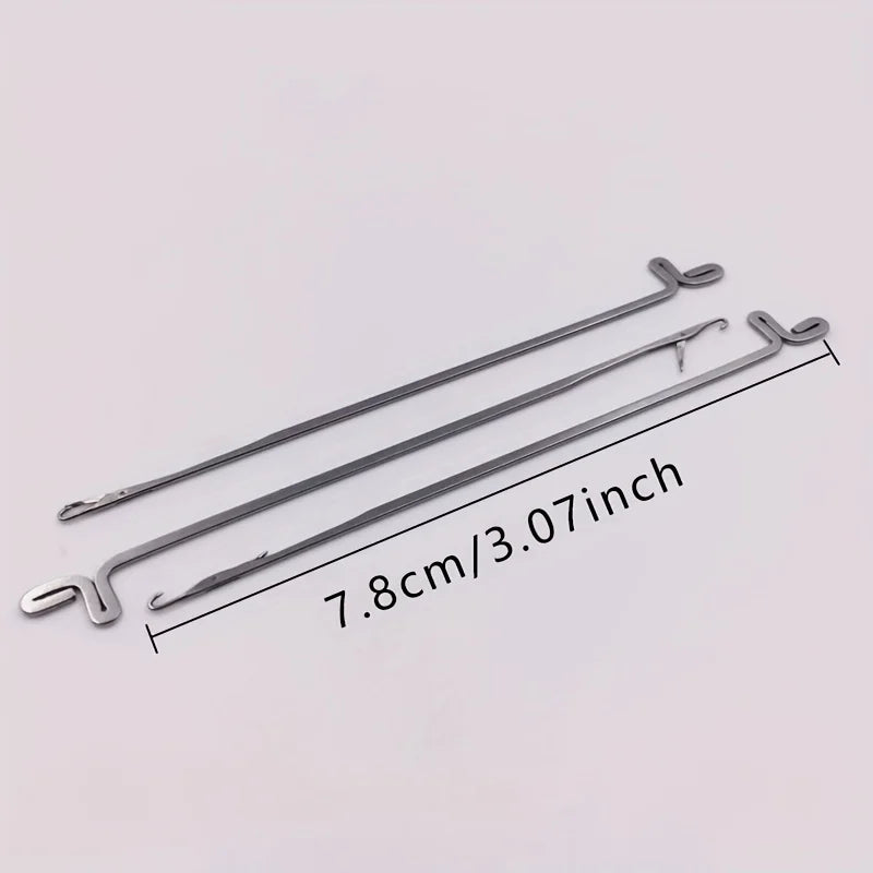 Sweater Repair Hook Needles Stainless Steel Knitting Mending Needle Tool for Wool Knit Clothes Socks Hole Fix Qme