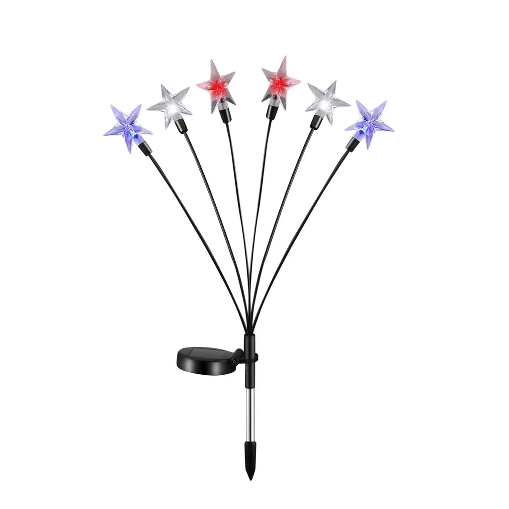 Solar-powered Independence Day String Lights Home Patio Garden Lawn Decorative Lights Holiday Party DIY Decor Props Qme