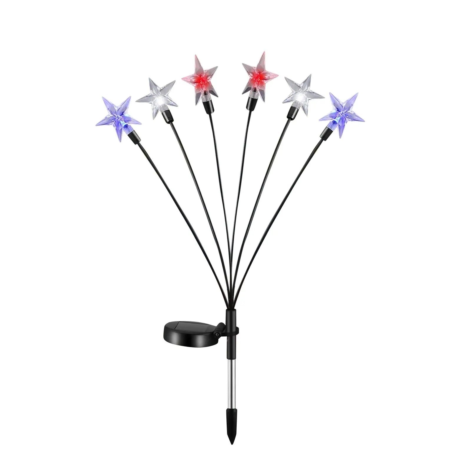 Solar-powered Independence Day String Lights Home Patio Garden Lawn Decorative Lights Holiday Party DIY Decor Props Qme