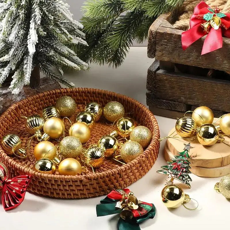 Waterproof Christmas Balls Fadeless Xmas Tree Hanging Ornaments Qme
