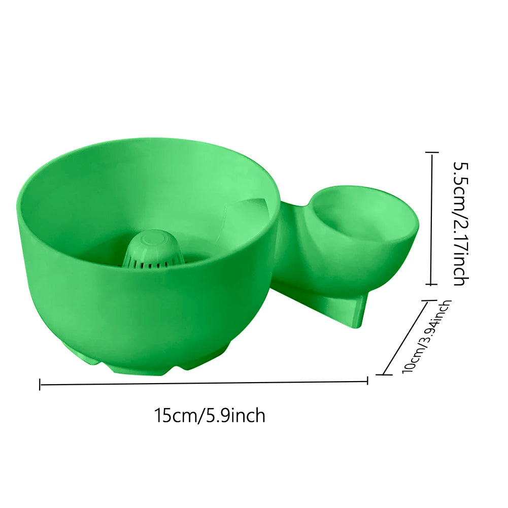 Portable Fruit Wash Bowl Vegetable Washer Fruit Food Washing Washing Spinner Cleaning Basket for Home Kitchen Draining Qme Green S