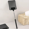 1 Pack Of Black Creative Fly Swatter Mosquito Swatter Stainless Steel Expansion Design Fly Repellent Supplies Qme black-1pcs