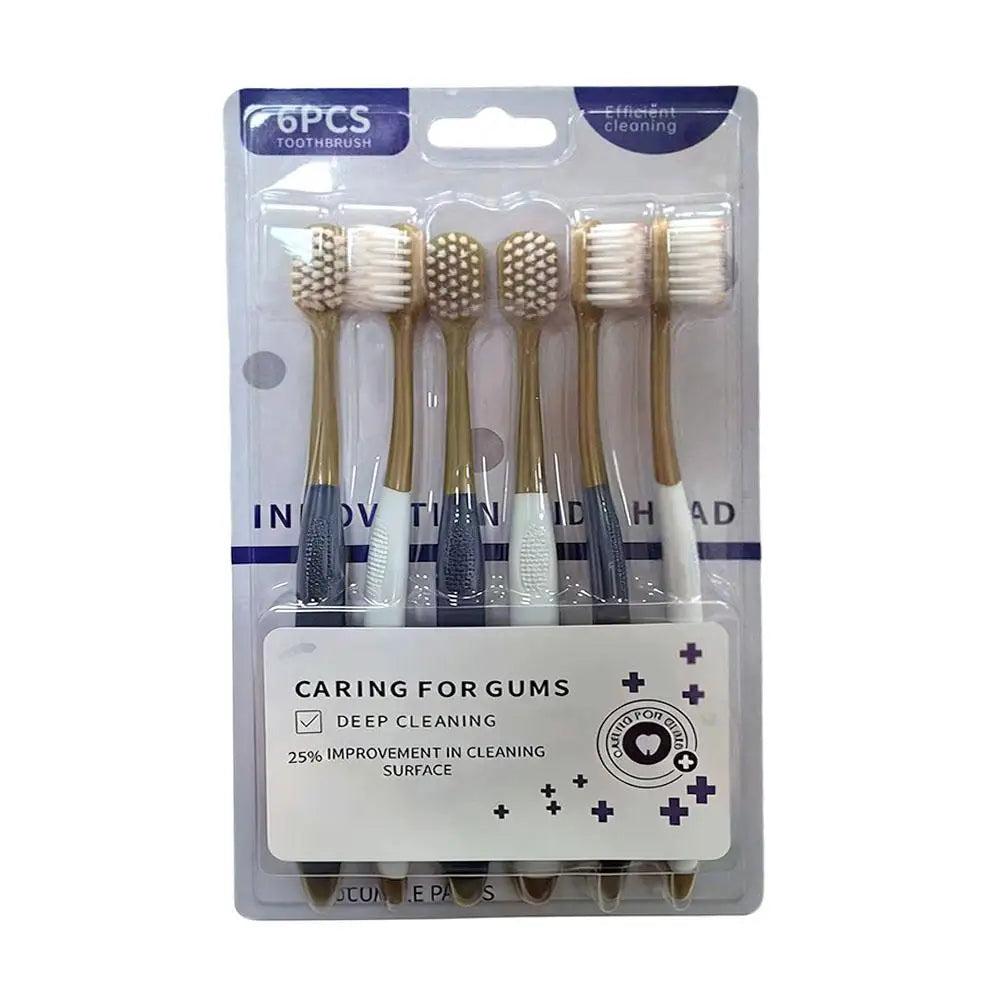 Soft Bristle Toothbrush Sensitive Teeth Gums Gentle Plaque Removal Qme for adult
