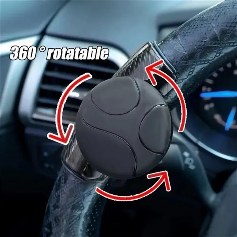 360° Assistive Steering Wheel Rotator - Featuring a force-saving one-handed operation design, equipped with a grip ball, Qme