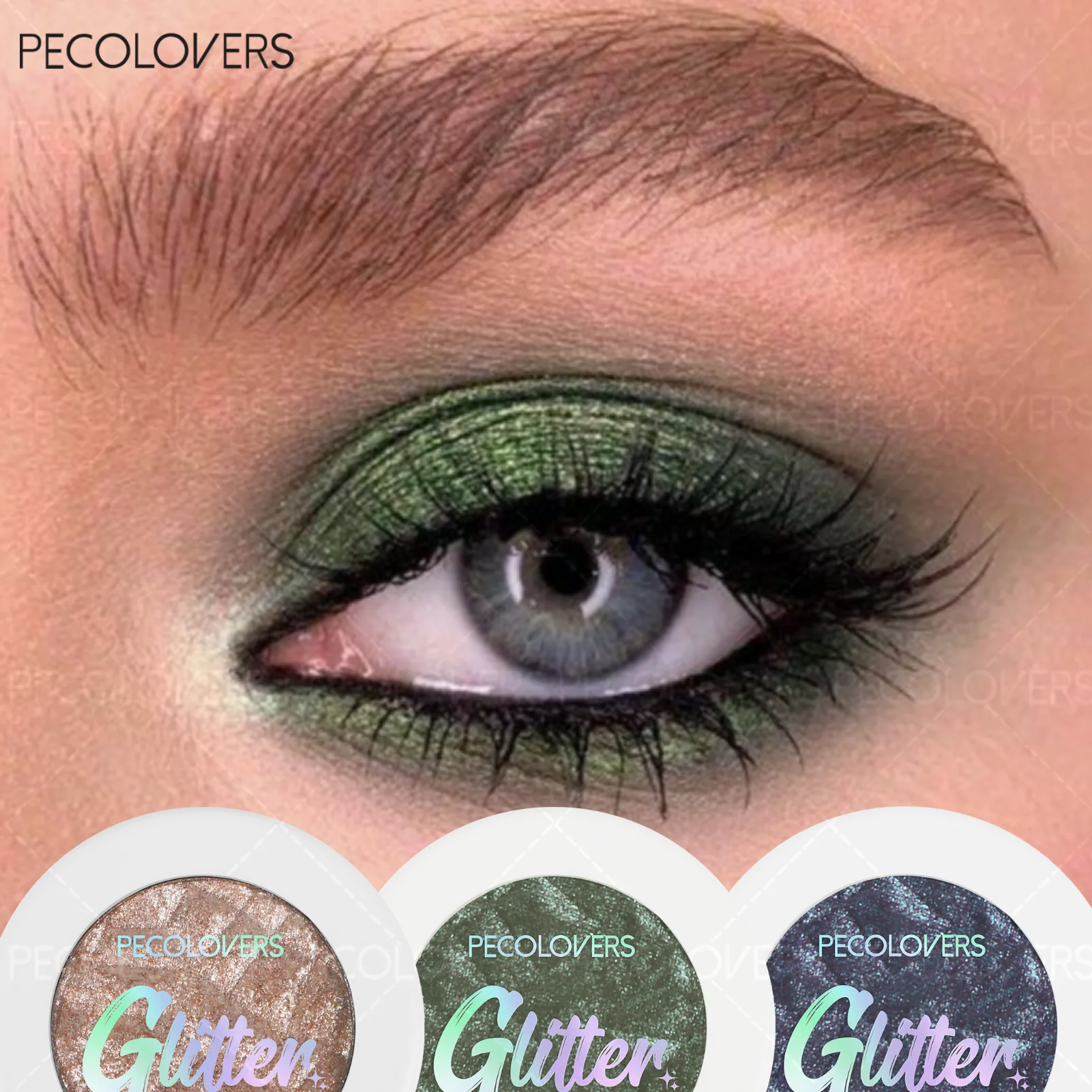 Pearly Lustre No Fallout Blendable Shimmer Eyeshadow Palette Cool Qme