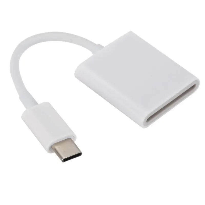 2 In 1 Type C TF SD Card Reader Adapter For iPhone 3.0 OTG Card Reader Camera Photo Transmission To Phone Splitter Qme