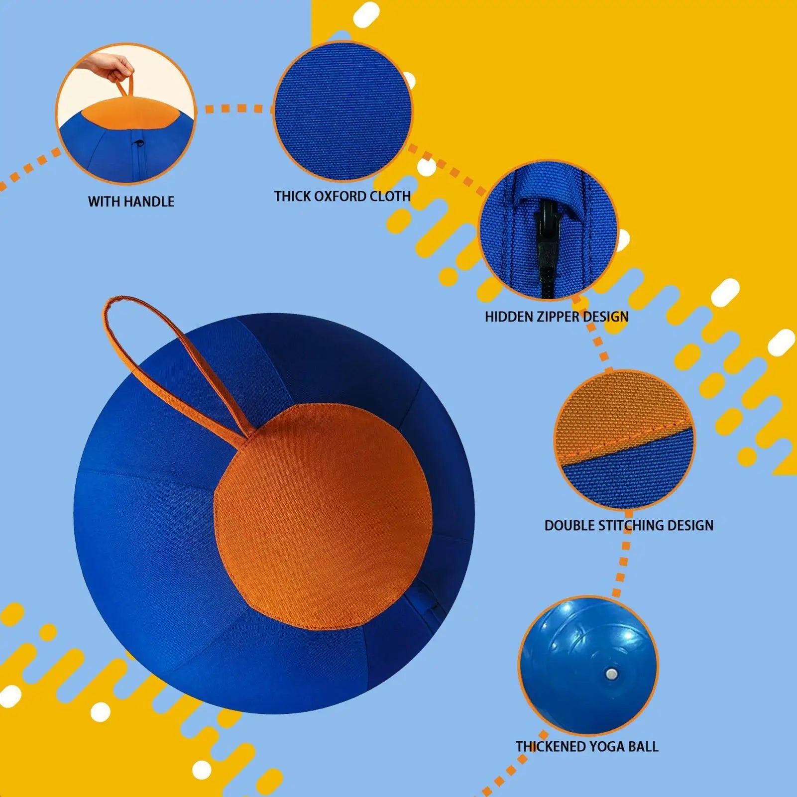 Large Dog Ball Interactive Moving Toys Pet Supplies Herding Ball for Dogs Breed for Puppy Small Medium Large Breed Keep Busy Qme
