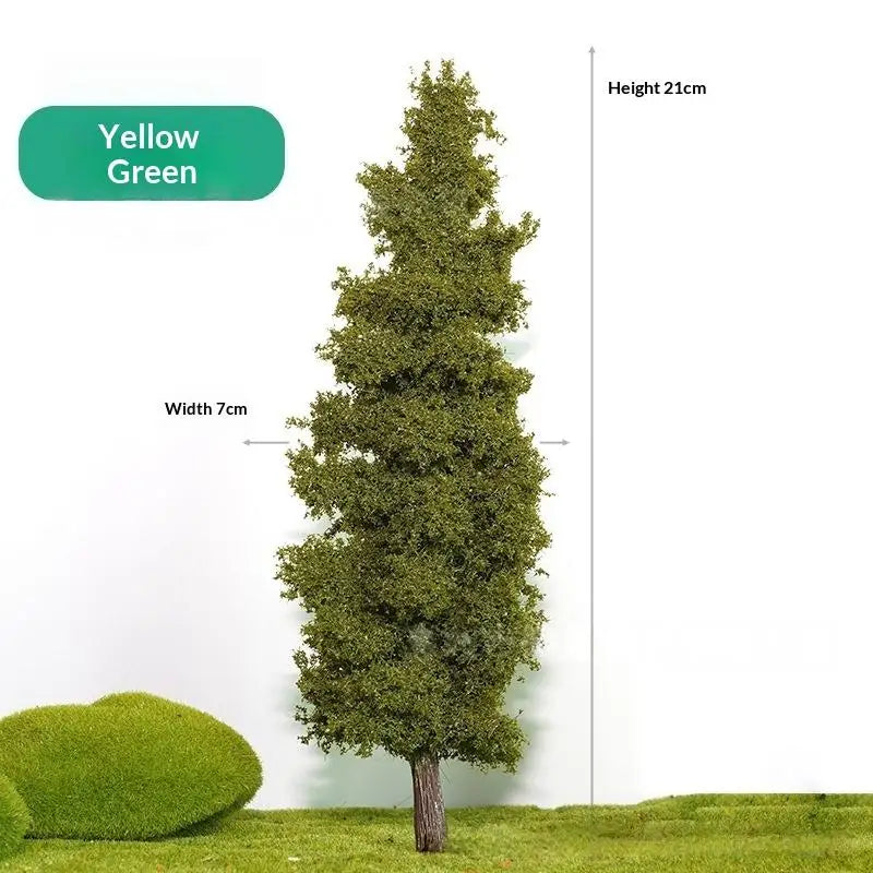 1Pcs Sand Table Material Handmade Diy Landscape Decor 14/21cm Model Pine Tree Train Layout Simulation Wire Tree Model Qme D 21CM
