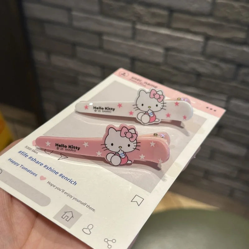 Cute Hello Kitty Duck-billed Hair Clips Student Versatile Accessories Qme
