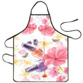 Nail Polish Printing Beauty Kitchen Women Apron Household Cleaning Qme B
