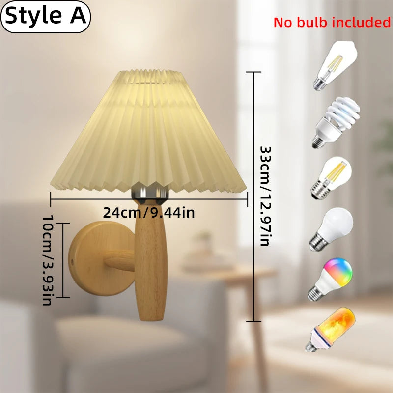 Wall Light Paper Umbrella Creative LED Wall Lamp Bedside Sconces Fixtures for Home Decorations Japan Style Bedroom Livingroom Qme YELLOW