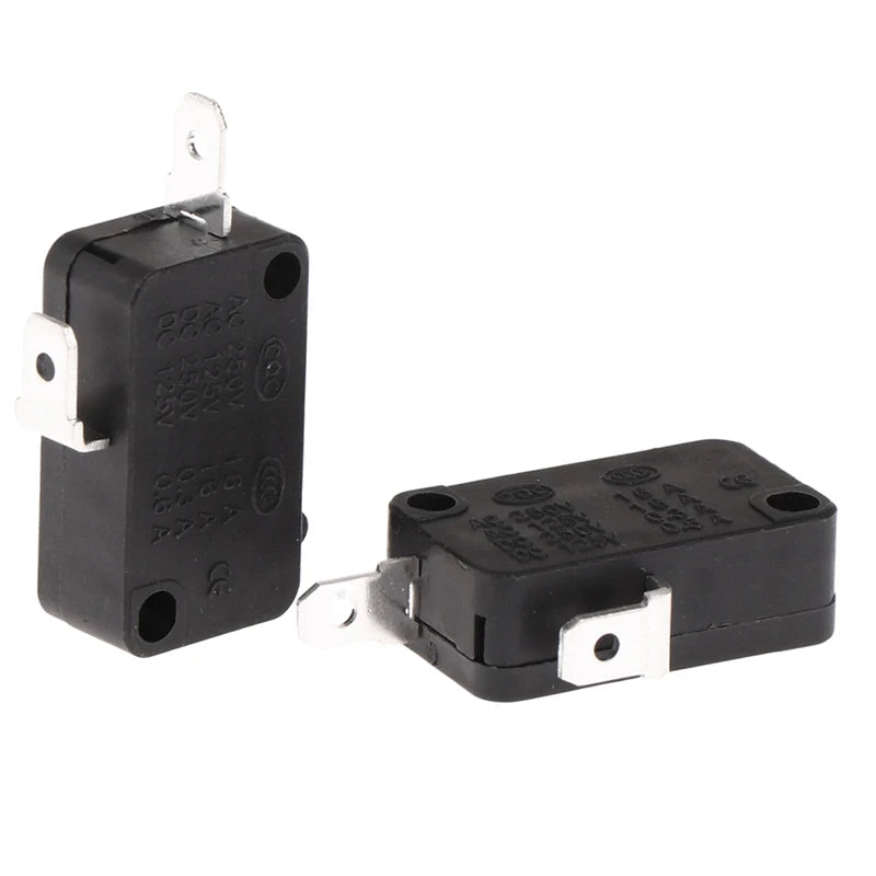 5PCS -103 Microwave Oven Door Switch Fit For Microwave Washing Machine Rice Cooker 16A 250V 2 Pins. Qme