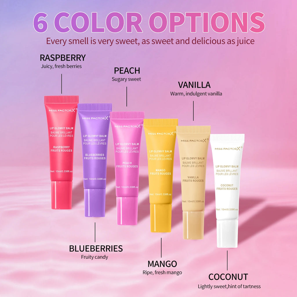 24pcs/box 6-color moisturizing lip gloss - Long lasting moisturizing, nourishing lips, glossy effect, women's gift choice Qme