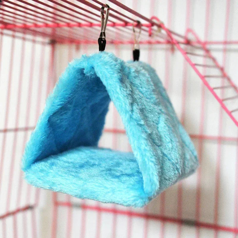 Pet Bird Parrot Cages Warm Hammock Hut Tent Fashion Bed Hanging Cave Qme