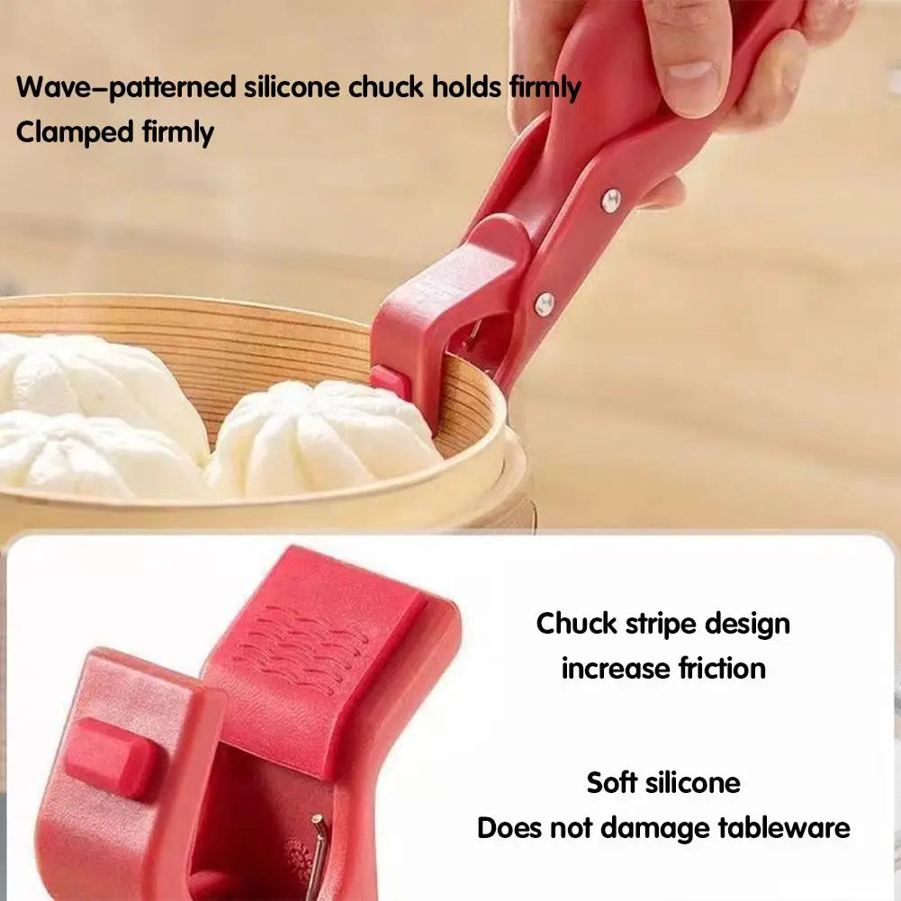 2025 Anti-scald Clip Silicone Kitchen Anti Scald Plate Bowl Dish Pot Holder Anti-hot Clip Lifter Kitchen Accessories Gadget Qme