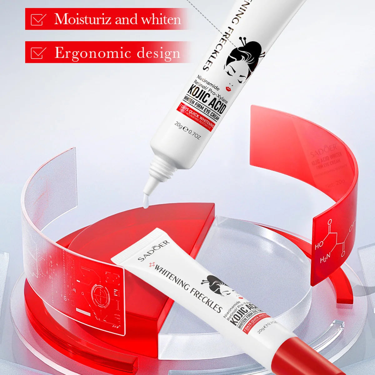 Kojic Acid Whitening Spot-removing Eye Cream Niacinamide Retinol Qme