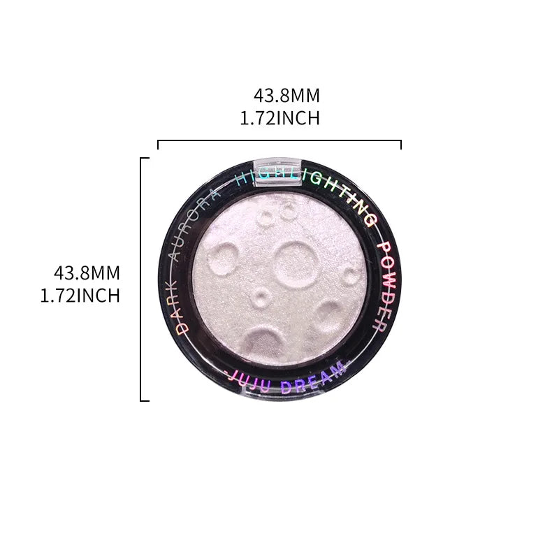 Planet 3D Highlighter Powder 5 Shades Glow Face Eyes Body Moon Design Qme