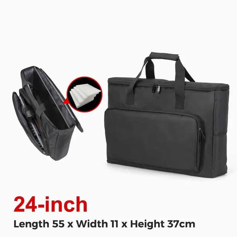 24/25/27/32 Inch Monitor Carrying Bag With Cushioning Foam Shockproof Full Protection Traveling Portable Computer Screen Case Qme 24 inches