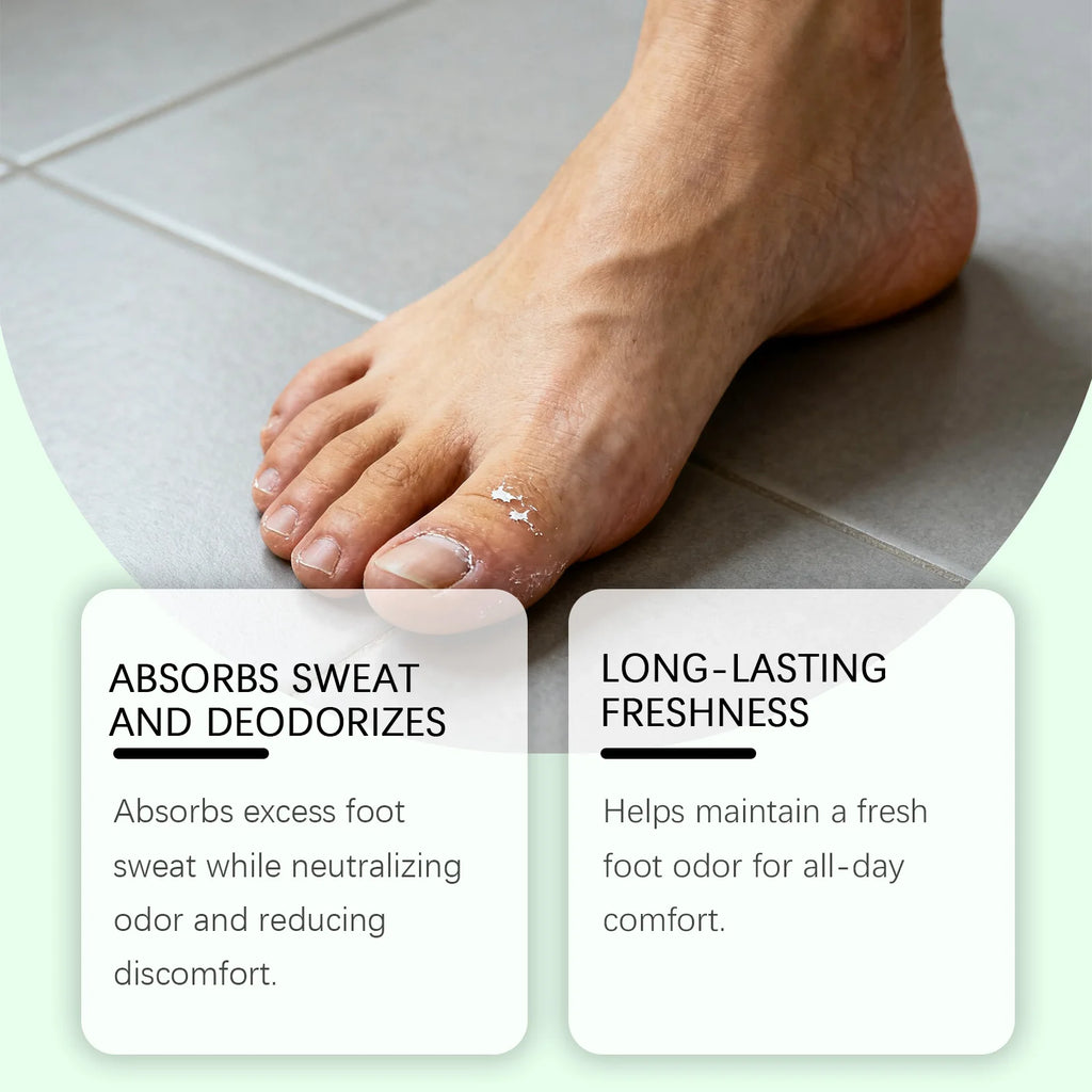 OceAura Foot Freshener Spray with Tea Tree Oil Deodorizing Sweat Absorbing Odor Eliminating Moisturizing Refreshing Foot Spray Qme