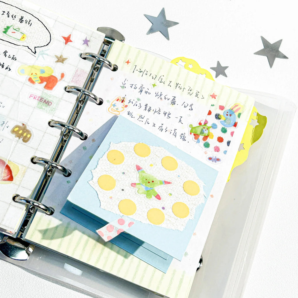 300cm/Roll Cute Cartoon WHIMSY Making Tape Diary Sticker DIY Scrapbooking Stickers Decor Mobile Planner Korean Stationery Qme
