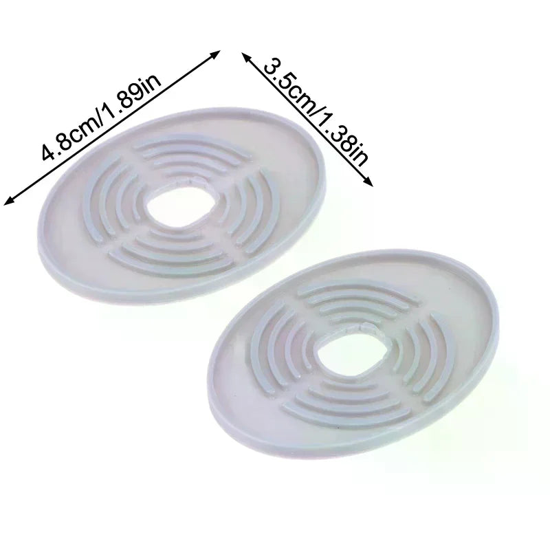 2Pcs Electric Toothbrush Charging Protective Mat Durable Drain Tray Waterproof Base Mat Electric Toothbrush Charging Accessories Qme