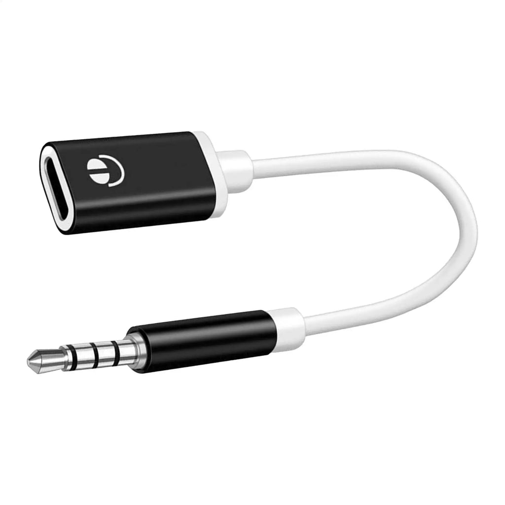 Male C Female Audio Cable Cord Round Head Adapter Headphone Stereo Qme