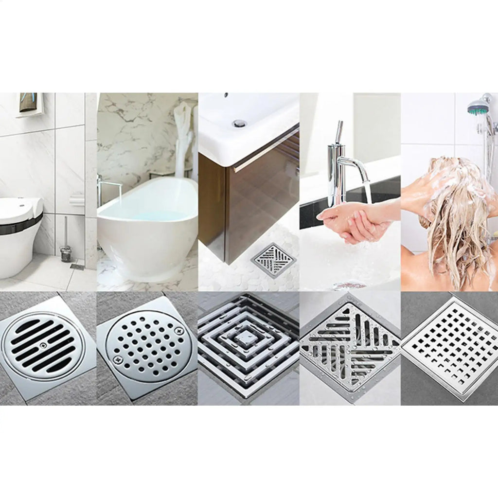 Tub Drain Hair Catcher Cuttable Mesh Cover Stickers Screen Home Qme