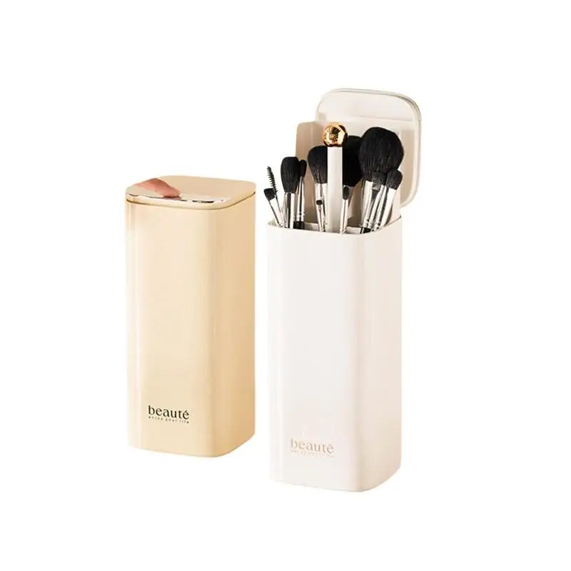 Automatic Lifting Makeup Brush Holder Dustproof Large Capacity Qme