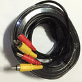 10m 15m 20m Video Power 5m RCA Cable For AHD 1080P CCTV Security Cameras 16ft DC 2.1 Cable Single RCA AHD DVR Systems Qme 10m