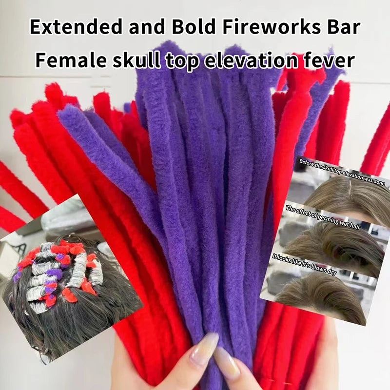 4 6 8 10 Afro Hair Perm Rods Small Wavy Fluffy Corn Rollers Curlers Qme