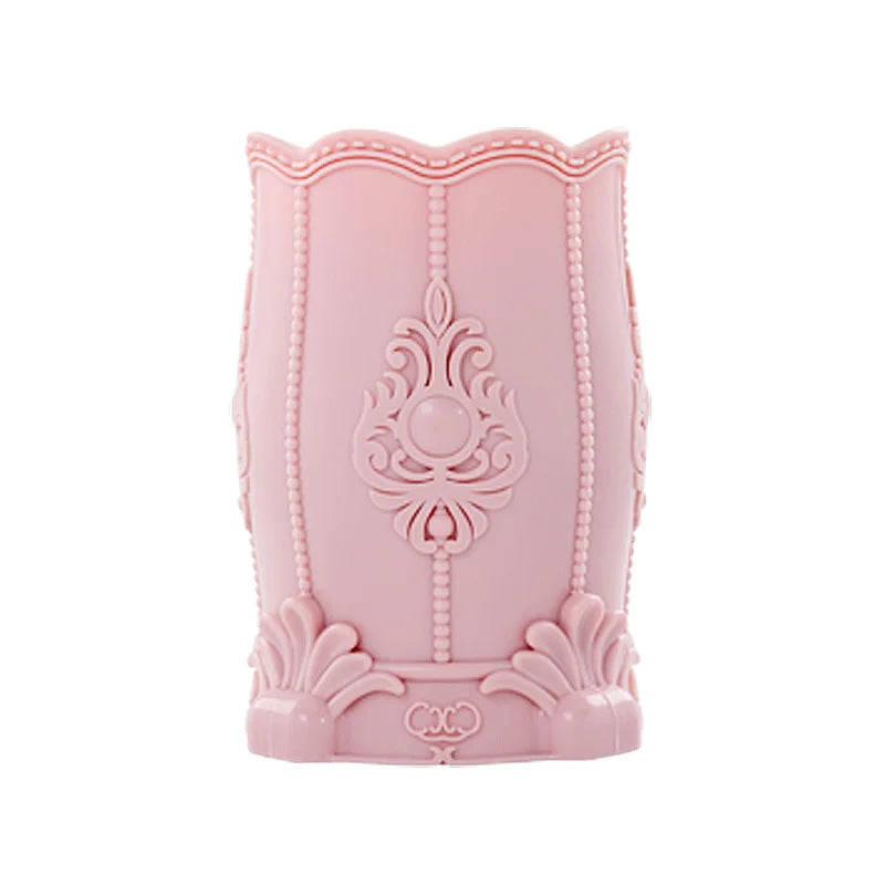 Vintage Matte Desk Organizer Versatile Nail Art Container Pastel Qme pink M