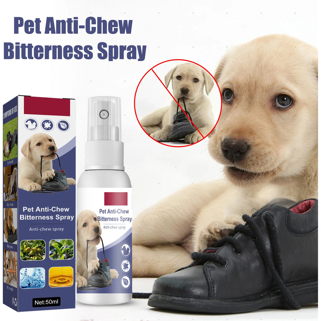 Natural Bitter Spray Anti-Chew Spray Effectively Restrain Pet Behavior Relieve Anxiety Protecting Furnishings Training Supplies Qme