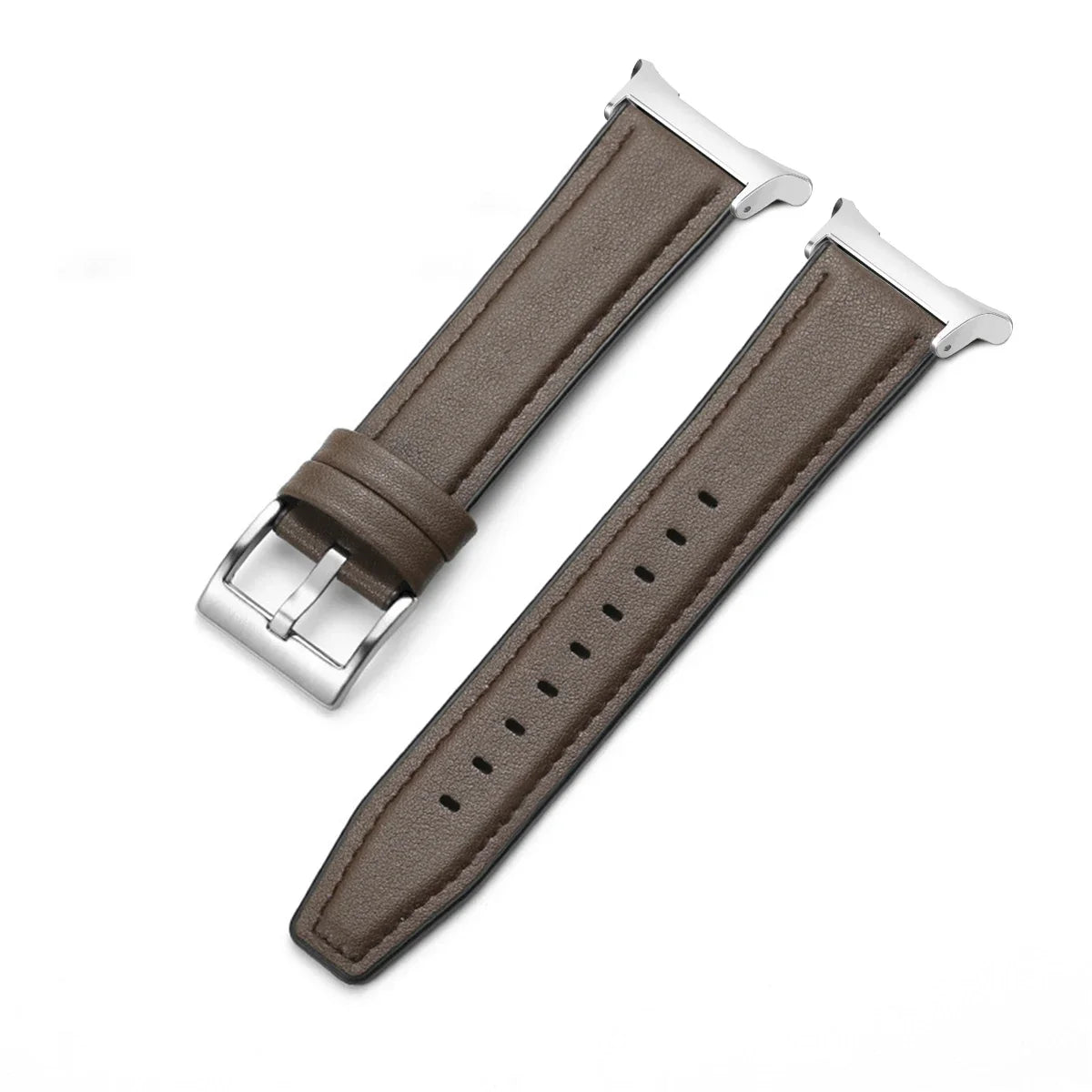 Leather Silicone Hybrid strap for Samsung Galaxy Watch 7 Ultra Smartwatch Band for Galaxy Watch Ultra 47mm Bracelet Belt strap Qme DBrS Galaxy 7 Ultra 47mm