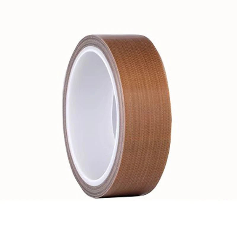 Tape Adhesive Cloth Width 10~50mm Thickness 0.13mm 0.18mm Insulated Vacuum High Temperature Resistant Sealing PTFE Tapes Qme 1 roll 10M 0.18mm|50mm