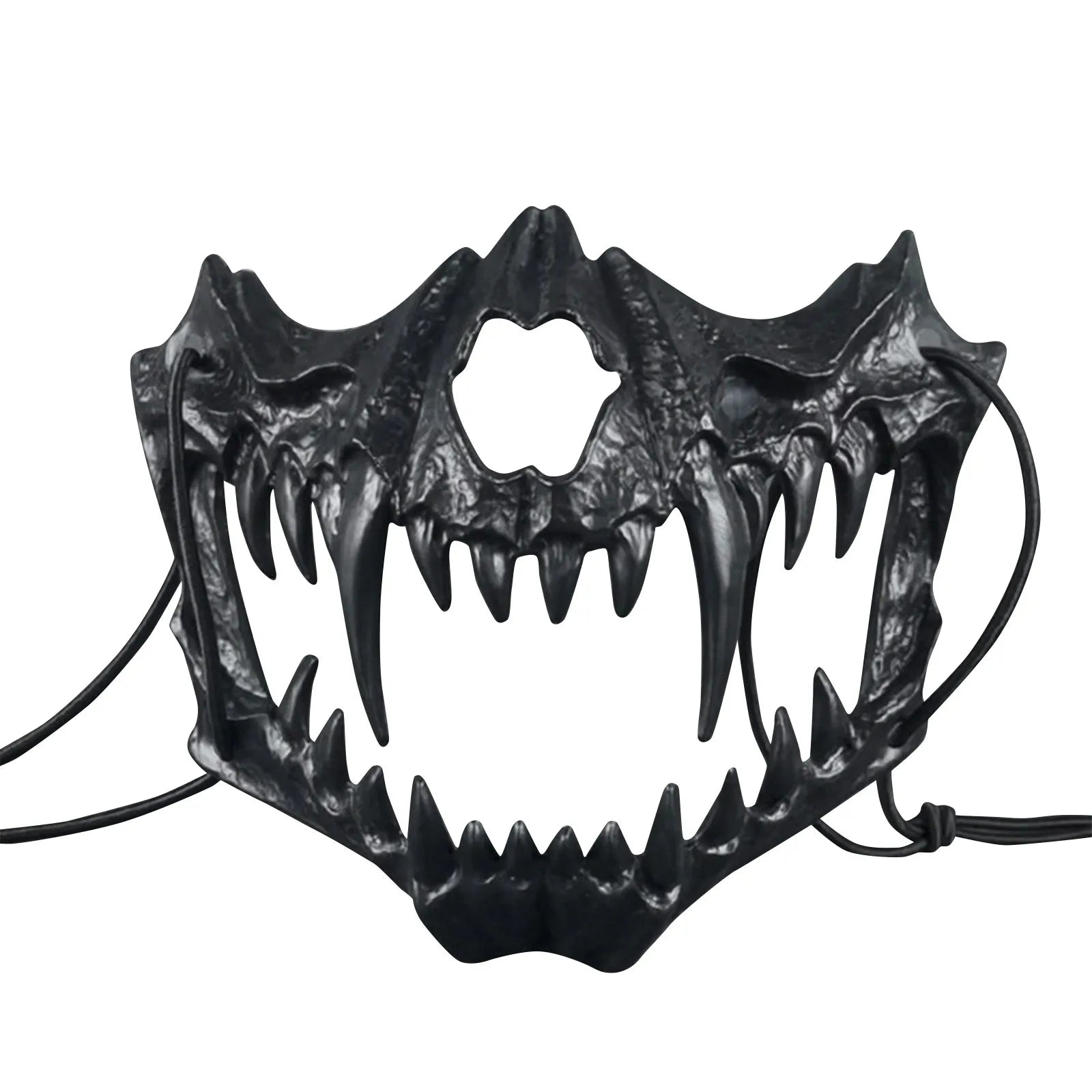 Halloween Skull Party Mask Anime Dragon God Skeleton Half Face Bone Animals Cosplay Dance Prom Costume Props Skullmask Qme