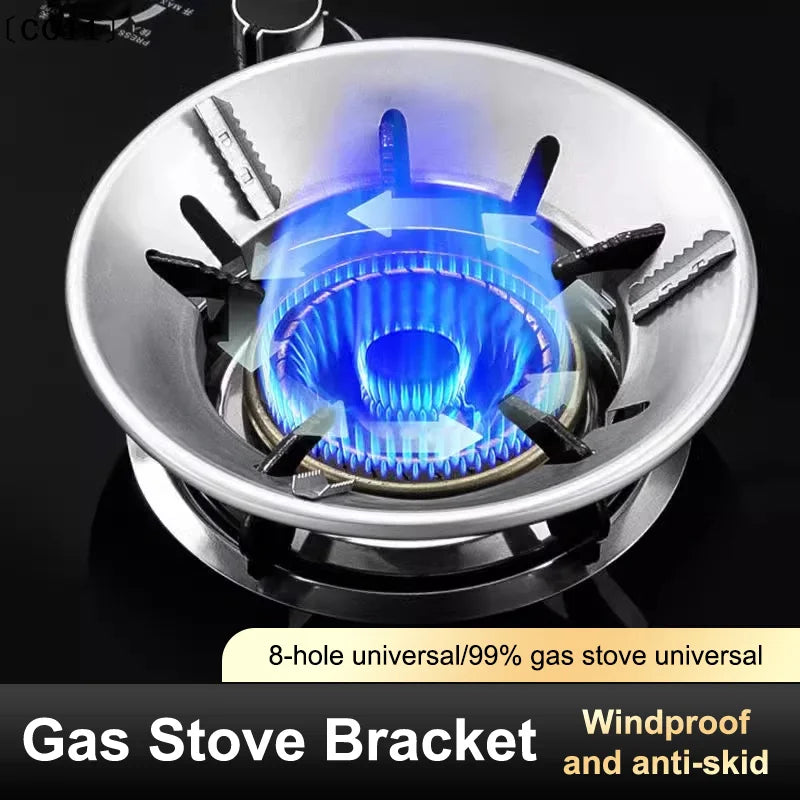 8-slot Eco Friendly Windproof Energy Saving Gas Stove Cover Gather Qme