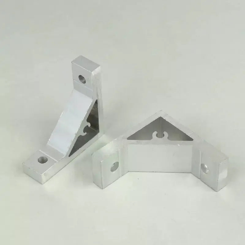 Cast Aluminum 90 Degree Angle Bracket for 20/30/40/45 Series Aluminum Profile Single-slot Connection Joint Industrial Fastener Qme