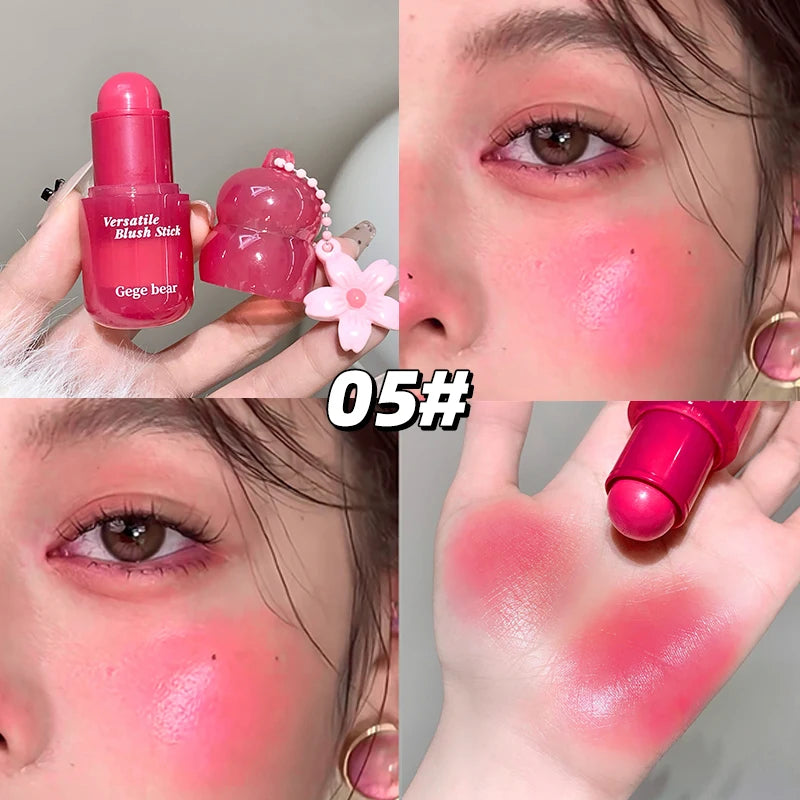 Gege Bear Korean-style Water Glow Multi-use Blush Stick Hydrating Qme GX1378-05