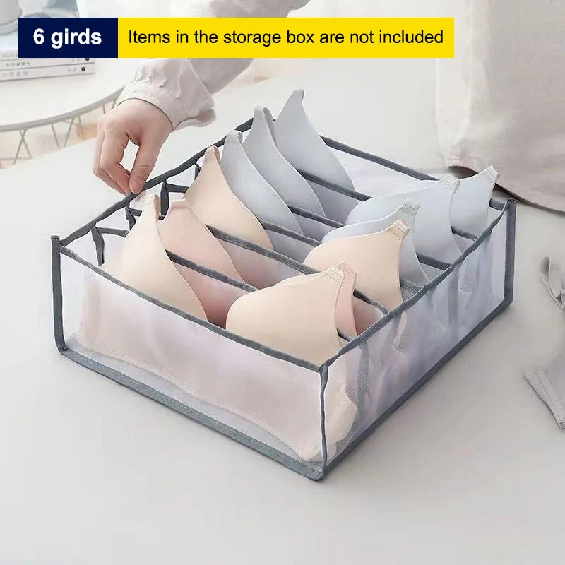 Home Mesh Sock Organizer Box Wardrobe Dormitory Storage Bag 11 7 6 Qme C1