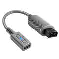 45W PD Type‑C Female to Wii Power Adapter Cable, 12cm Short Cord with Smart PD Decoy Chip, Stable Power Supply for Wii Console Qme gray