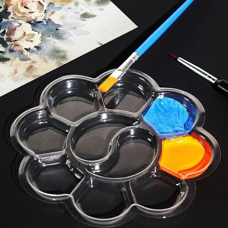 20 Disposable Transparent Palettes Wash-free Watercolor Paint Qme
