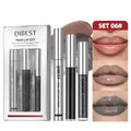 QIBEST Multifunctional Makeup Kits Include Tear Off Lip Stain,Mirror Lip Glaze,Shimmer Lip Oil Gloss Lasting Lip Cosmetics Sets Qme SET 06